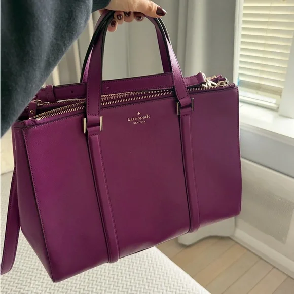 Kate Spade Magenta Tote Bag - Picture 3 of 4